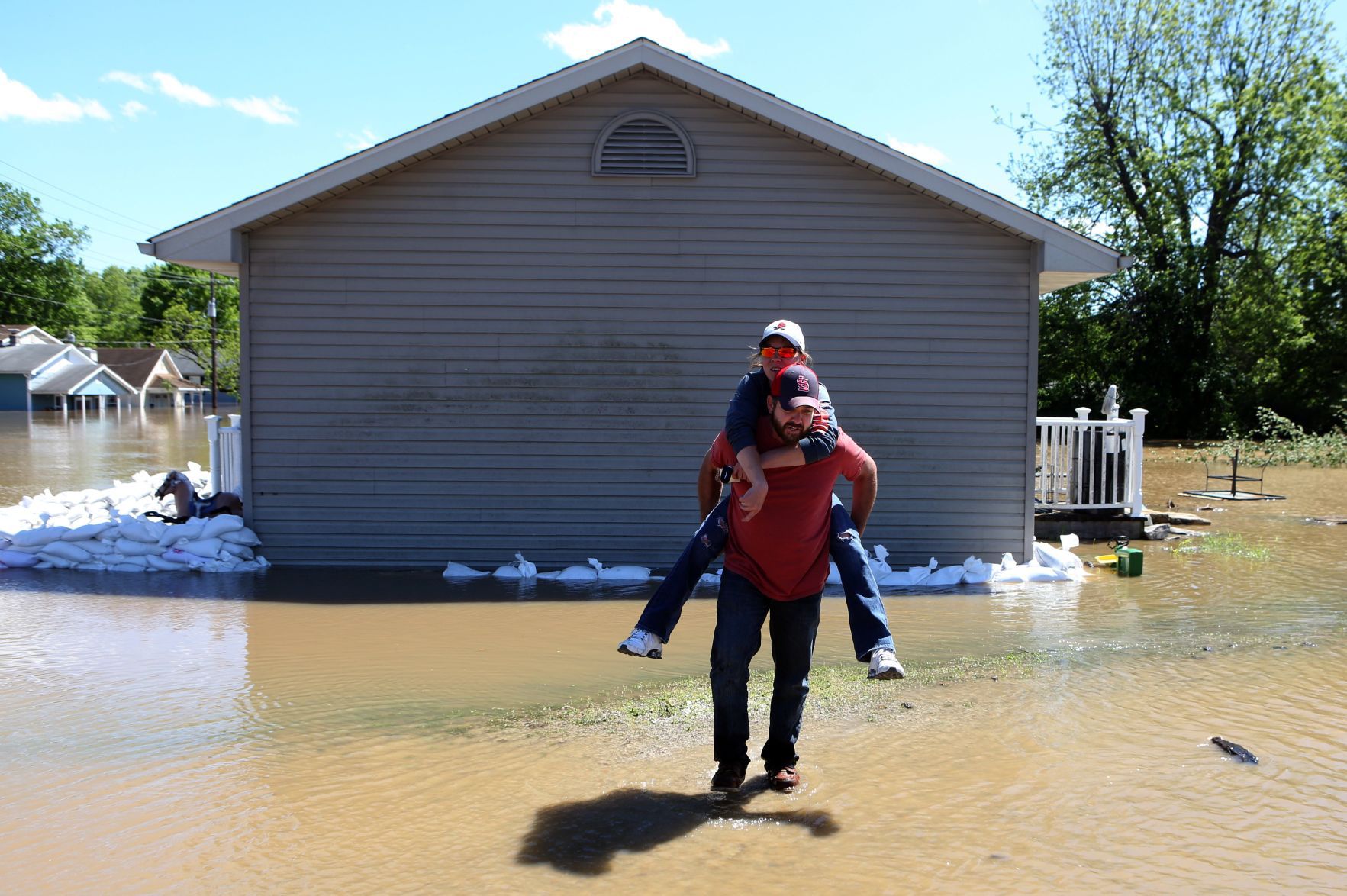 Homes and businesses flooded in Pacific